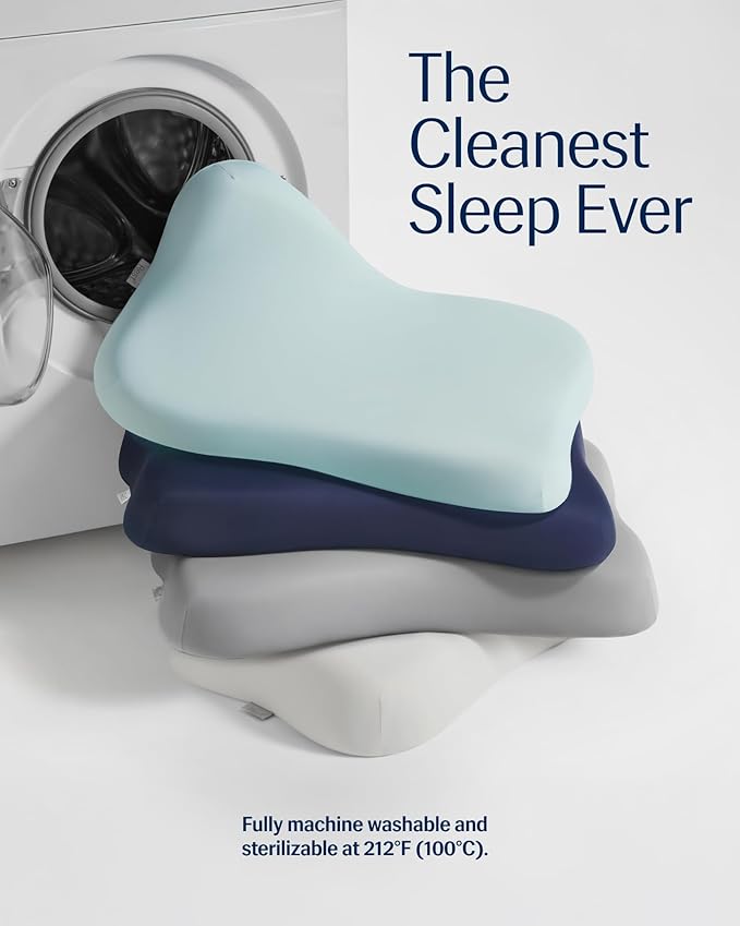 REST® Evercool® Cooling Pillow, Set of 2, Instant Cool-to-Touch Shell Fabric & Breathable Silicone Sponge Core for All-Night Temperature Regulation & Ergonomic Support, Medium Height, Arctic White