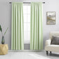 DONREN 90 inch Length Room Darkening Curtain Panels for Living Room - Energy Efficient Blackout Bedroom Curtains Thermal Insulated Rod Pocket,Light Green,52 x 90 inch Set of 2 Panels
