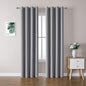 ChrisDowa Grommet Blackout Curtains for Bedroom and Living Room - 2 Panels Set Thermal Insulated Room Darkening Curtains (Light Grey, 52W x 72L)