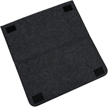 Bedside Caddy, 7 Pockets Large Size Bedside Organizer Caddy for Magazine Remotes Phone (17.3'' x 18.1'', Dark Grey)