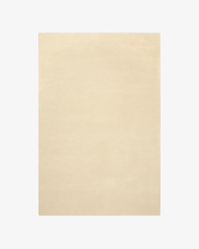 Hand-Tufted Wool Rectangle Area Rug – Soft Premium Wool Carpet for Living Room, Bedroom & Home Décor – 9X12 ft| Butter – Durable, Non-Slip Backing, Handcrafted Rug