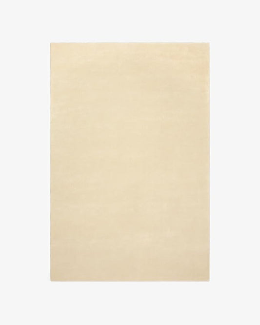 Hand-Tufted Wool Rectangle Area Rug – Soft Premium Wool Carpet for Living Room, Bedroom & Home Décor – 9X13 ft| Butter – Durable, Non-Slip Backing, Handcrafted Rug