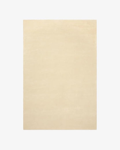 Hand-Tufted Wool Runner Area Rug – Soft Premium Wool Carpet for Living Room, Bedroom & Home Décor – 2.6X10 ft| Butter – Durable, Non-Slip Backing, Handcrafted Rug