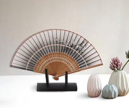 IMIKEYA Japanese Folding Fan Stand Holder Handheld Fan Display Stand Room Decor Storage Folding Fan Display Base Exhibition Desktop Use