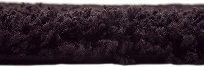 Unique Loom Solid Shag Collection Area Rug (8' Square, Jet Black)
