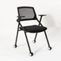 12 Pack Executive Office Chairs with Caster Adjustable Armrest Ergonomic Mid-Back Breathable Mesh Foldable Conference Reception Chair Set for Home School Waiting Room