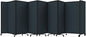 Versare Room Divider 360 Portable Wall Partition | Folding Panels | Large Freestanding Divider | Locking Wheels | Temporary Room Separator