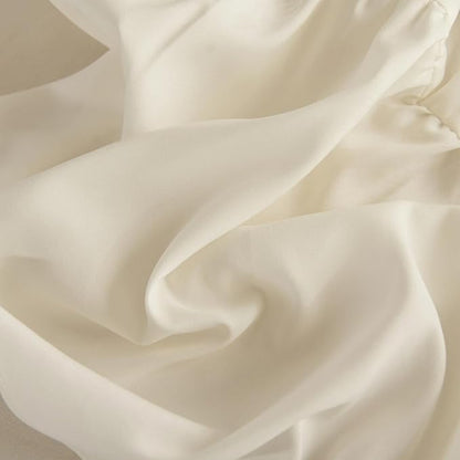 Bed Skirt Full Size Ruffled Bed Skirt with Split Corners, Ivory Full Bed Skirts 18 Inch Drop with Platform, 18'' Full