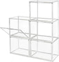 Clear Stackable Plastic Storage Bins with Magnetic Lid, Dustproof Book & Cosmetic Display Cases, Large Figures Collectibles Showcase, Shoe Box, Protection Organizer (L, Count, 5)