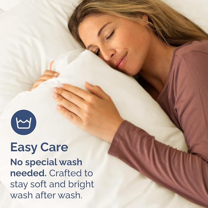 King Pillow Cases Set of 10 - Ultra Soft Hotel Quality Pillowcase Covers - Comfy. Cozy & Wrinkle Free - Shrink, Stain and Fade Resistant - Machine Washable Pillow Protectors - 10 Piece Set - Off White