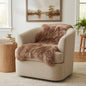 Super Area Rugs Buff Tan Sheepskin Rug Genuine Single 2x3ft Pelt Fluffy Fur Seat Cushion and Chair Cover