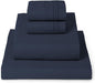 Mellanni Twin XL Sheet Set - 4-Piece Iconic Collection Bedding, (Including 2 Pillowcases), 16-Inch Deep Pocket, Easy Care, Extra Soft, Cooling Sheets, Brushed Microfiber - Navy Blue