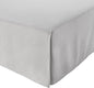 Amazon Basics Lightweight Pleated Bed Skirt, Full, Light Grey, Solid