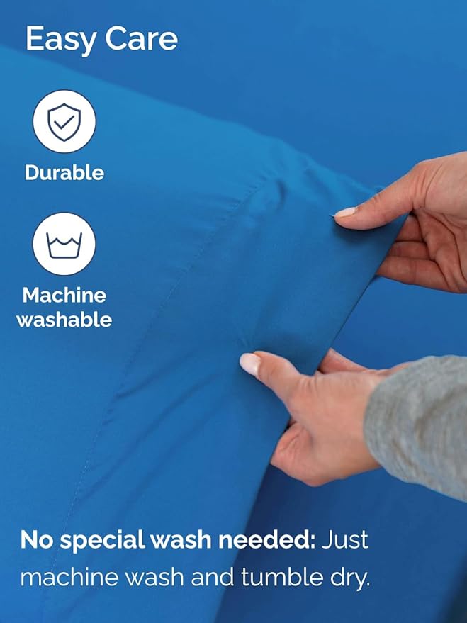 Extra Deep Twin XL Sheet Set - 4 Piece Breathable and Cooling Sheets - Hotel Luxury Bed Sheets Set - Easy Fit - Soft, Wrinkle Free and Comfy Sheets Set - Royal Blue Sheet Set with Extra Deep Pockets