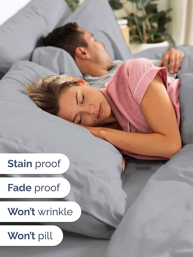 Extra Deep Cal King Sheet Set - 6 Piece Breathable and Cooling Sheets - Hotel Luxury Bed Sheets Set - Easy Fit - Soft, Wrinkle Free and Comfy Sheets Set - Steel Blue Sheet Set with Extra Deep Pockets