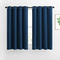 NICETOWN 45 inches Bedroom Curtains Panels - Functional Blackout Curtains/Panels for Bedroom, Thermal Insulated, Privacy Assured (2 Pieces, 52 x 45 inches in Moroccan Blue)