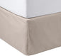Amazon Basics Lightweight Pleated Bed Skirt, Queen, Taupe, Solid
