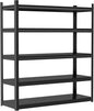 Storage Shelves, Garage Metal Shelving Unit, Adjustable, Double-Layer Column with Reinforced Ribs, Heavy-Duty, Capable of Bearing 3000 lbs, Suitable for Garage, Warehouse, Kitchen Storage