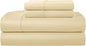 100% Egyptian Cotton California King Sheets Deep Pockets Fits Upto 17", 400 Thread Count Soft Sateen Weave Breathable Bed Sheets, Naturally Cooling Sheet & Pillowcase Sets, Cal King Sheet Set- Ivory