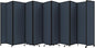 Versare Room Divider 360 Portable Wall Partition | Folding Panels | Large Freestanding Divider | Locking Wheels | Temporary Room Separator | 25' x 7'6'', Ocean