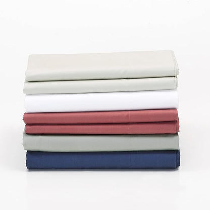 Cuddledown Dreamstead 100% Cotton Bed Sheets Set | 300 Thread Count | Luxurious Sateen Weave | Pure Combed Cotton | Soft | Wrinkle Resistant | 5 Piece Set | White | Split King