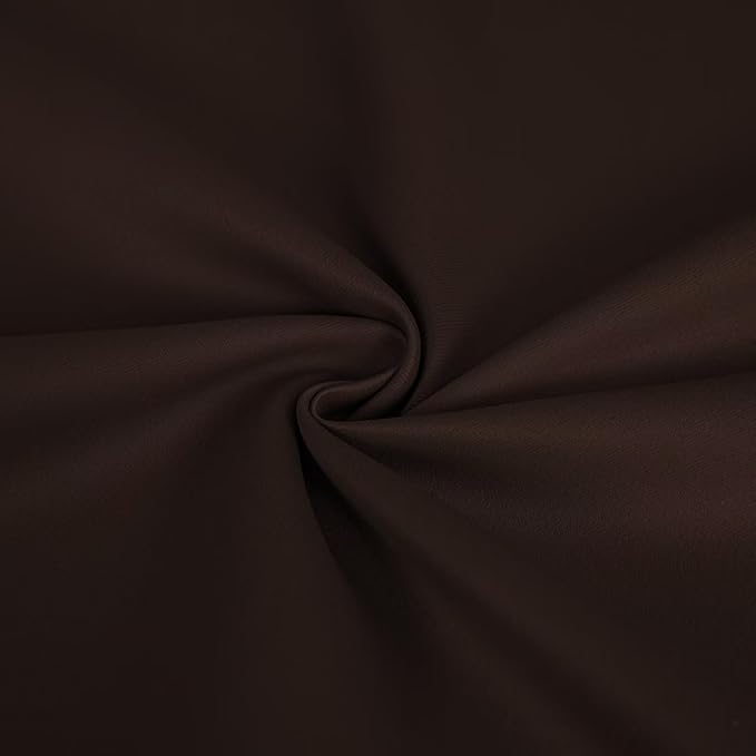 Blackout Curtains 96 Inches Long 2 Panels Set, Chocolate Curtains Thermal Insulated Room Darkening Drapes for Bedroom, Rod Pocket Light Blocking Drapes Living Room(52W × 96L, Chocolate)