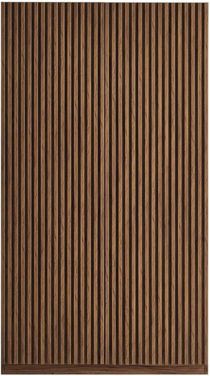 Pemberly Row Contemporary Wood Wardrobe Closet in Walnut Finish