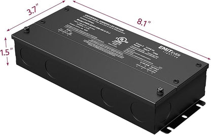 EMITEVER 96W Dimmable LED Driver,24V Dimmable Power Supply,AC to DC Transformer for LED Light,5-in-1 Dimming: ELV/MLV/TRIAC/ 0-10V/ 1-10V/10V PWM/Potentiometer,Waterproof IP67 and UL Listed,Class 2