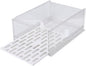 JTLB Sturdy PET Closet Storage Box Transparent Stackable Drawer Organizer with Anti-Slip Bottom Closet Organizer, for Wardrobe, Bedroom, Kitchen