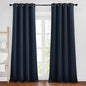NICETOWN Navy Curtains 96 inches Long, Grommet Thermal Insulated Blackout Curtains Privacy Window Treatments for Boys Room/Living Room, W46 x L96, 2 Panels