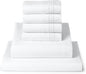 Mellanni California King Sheet Set - 6-Piece Iconic Collection Bedding, (Including 4 Pillowcases), 16-Inch Deep Pocket, Easy Care, Extra Soft, Cooling Sheets, Brushed Microfiber - White