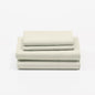 Cuddledown Dreamstead 100% Cotton Bed Sheets Set | 300 Thread Count | Luxurious Sateen Weave | Pure Combed Cotton | Soft | Wrinkle Resistant | 4 Piece Set | Birch | King | 78” x 80”