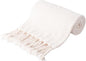 BATTILO HOME Off White Throw Blanket for Couch, Bed, Sofa - Soft Cozy Cream Chenille Throw with Fringe Tassels, Lightweight Farmhouse Knit Throw for Home Decor, 50"x60"