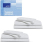 THREAD SPREAD 2-Pack King Size Sheets Set - 400 Thread Count 100% Cotton Sateen Weave - Extra Soft, Breathable, Hotel Quality Cooling Sheets, 2 Sets of King Size Deep Pocket Bed Sheets (Silver Grey)