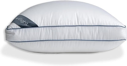 Pillow Fight Knockout - King Pillow, Luxury & Adjustable, Down Alternative, Bed and Neck Pillow, Cooling for, Back Support, Stomach, and Side Sleepers (King Size, Single)