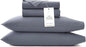 BOLL & BRANCH Signature Hemmed Sheet Set - California King, Mineral - Luxury 100% Organic Cotton - Includes 1 Flat, 1 Fitted, 2 Pillowcases - Buttery Soft