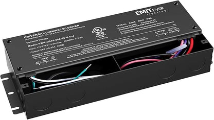 EMITEVER Dimmable Led Driver, 200W AC 110V-277V to DC 24V Transformer, 5-in-1 Dimming: ELV/MLV/TRIAC / 0-10V / 1-10V / 10V PWM/Potentiometer, Waterproof IP67 and UL Listed