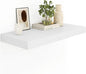 Heimlove 12" Deep White Floating Shelves for Wall, 24 Inch Wall Shelf Bathroom Shelves Set of 1, Mounted Shelves for Books Living Room Laundry Room Bedroom Kitchen Home Office