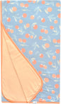 Copper Pearl Jumbo 3-Layer Baby Blanket: Soft Baby Quilts for Boys and Girls | Breathable, Cozy, Toddler Blanket | Baby Quilt for Newborns | 46x46 Premium Polyester/Rayon | Clementine