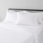 Amazon Basics 4 Piece Microfiber Lightweight Wrinkle-free Breathable Bed Sheet Set, Super Soft Easy Care, 14" Deep Pockets, Queen, Bright White, Solid