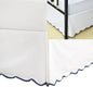 HIG King Bed Skirt - Easy Fit Scallop Edge Pleated Bedskirts with Spilt Coner, 18 Inch Drop Anti-Slip Dust Ruffle, Thick Fabric for Enhanced Privacy, Pre-Washed for Long-Lasting Use, Machine Washable