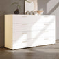 Karl home 8 Drawer Dresser, Wood White Vanity Drawer Cabinet, Bedroom Storage Cabinet TV Stand, Large Dresser Storage Chest with Deep Drawers, Bedroom Furniture，55.1 * 31.5 * 15.7 inches