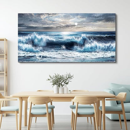 ERQINHUA Large Canvas Wall Art For Living Room Wall Decor For Office Bedroom Mural Wall Pictures Artwork Marine Landscape Painting Hotel Room Aesthetic Printed picture artworks Home Decor 30"x60"