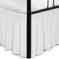 Biscaynebay Wrap Around Bed Skirts with Split Corners for Queen Beds 16" Drop, White Elastic Dust Ruffles Adjustable Easy Fit Wrinkle & Fade Resistant Silky Luxurious Fabric Machine Washable