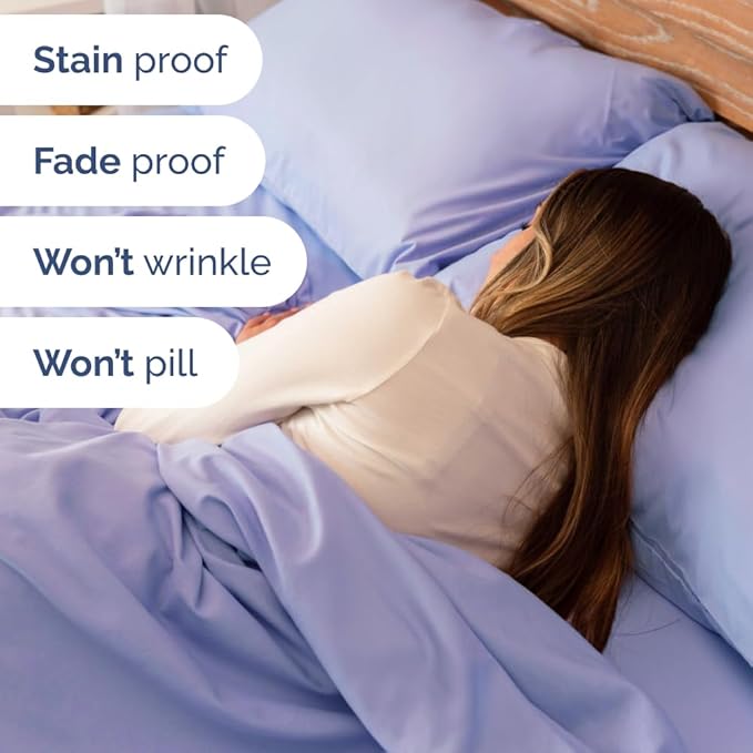 Extra Deep King Sheet Set - 6 Piece Breathable & Cooling Sheets - Hotel Luxury Bed Sheets Set - Easy & Secure Fit - Soft, Wrinkle Free & Comfy Sheets Set - Lavender Sheet Set with Extra Deep Pockets