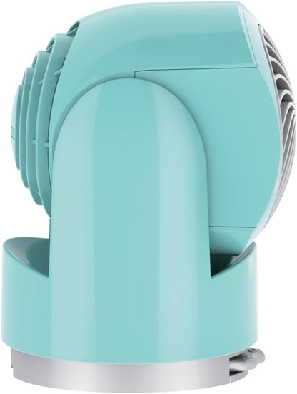 Vornado Flippi V6 Compact Air Circulator Fan, Quiet Portable Travel Fan for Desk or Bedroom, Adjustable Head, 2 Speeds, Bliss Blue