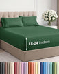 Extra Deep Twin XL Sheet Set - 4 Piece Breathable & Cooling Sheets - Hotel Luxury Bed Sheets Set - Easy Fit - Soft, Wrinkle Free & Comfy Sheets Set - Emerald Green Sheet Set with Extra Deep Pockets