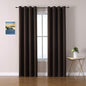ChrisDowa Blackout Curtains 80 Inches Long 2 Panels Set for Living Room, Grommet Thermal Insulated Room Darkening Curtains for Bedroom (Brown, 52 x 80 Inch)