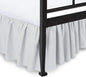 Ruffled Bed Skirt with Split Corners, Light Grey, Queen 18 Inch Drop Bedskirt, Hotel Quality Brushed Microfiber Wrinkle Free Dust Ruffle Bed Skirt Queen Size