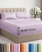 Extra Deep Twin XL Sheet Set - 4 Piece Breathable & Cooling Sheets - Hotel Luxury Bed Sheets Set - Easy Fit - Soft, Wrinkle Free & Comfy Sheets Set - Light Lavender Sheet Set with Extra Deep Pockets